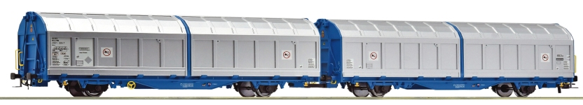 Roco 6600276 - H0 - 2-tlg. Set Schiebewandwagen, Transwaggon, Ep. V-VI